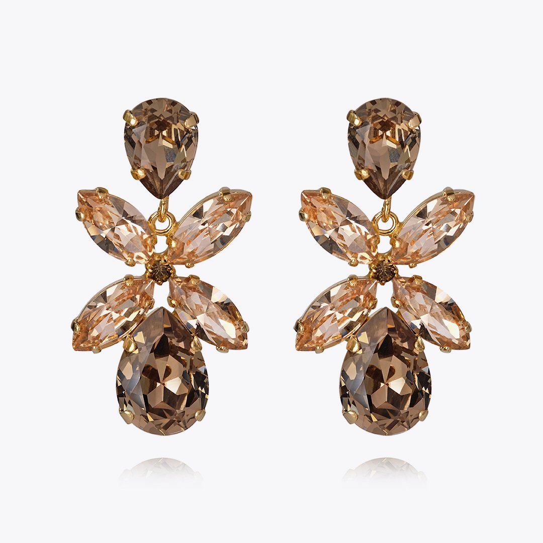 Dione Earrings - Greige Combo Set | Elegant Minimalist Jewelry for Women | Perfect for Everyday Wear, Office & Special Occasions