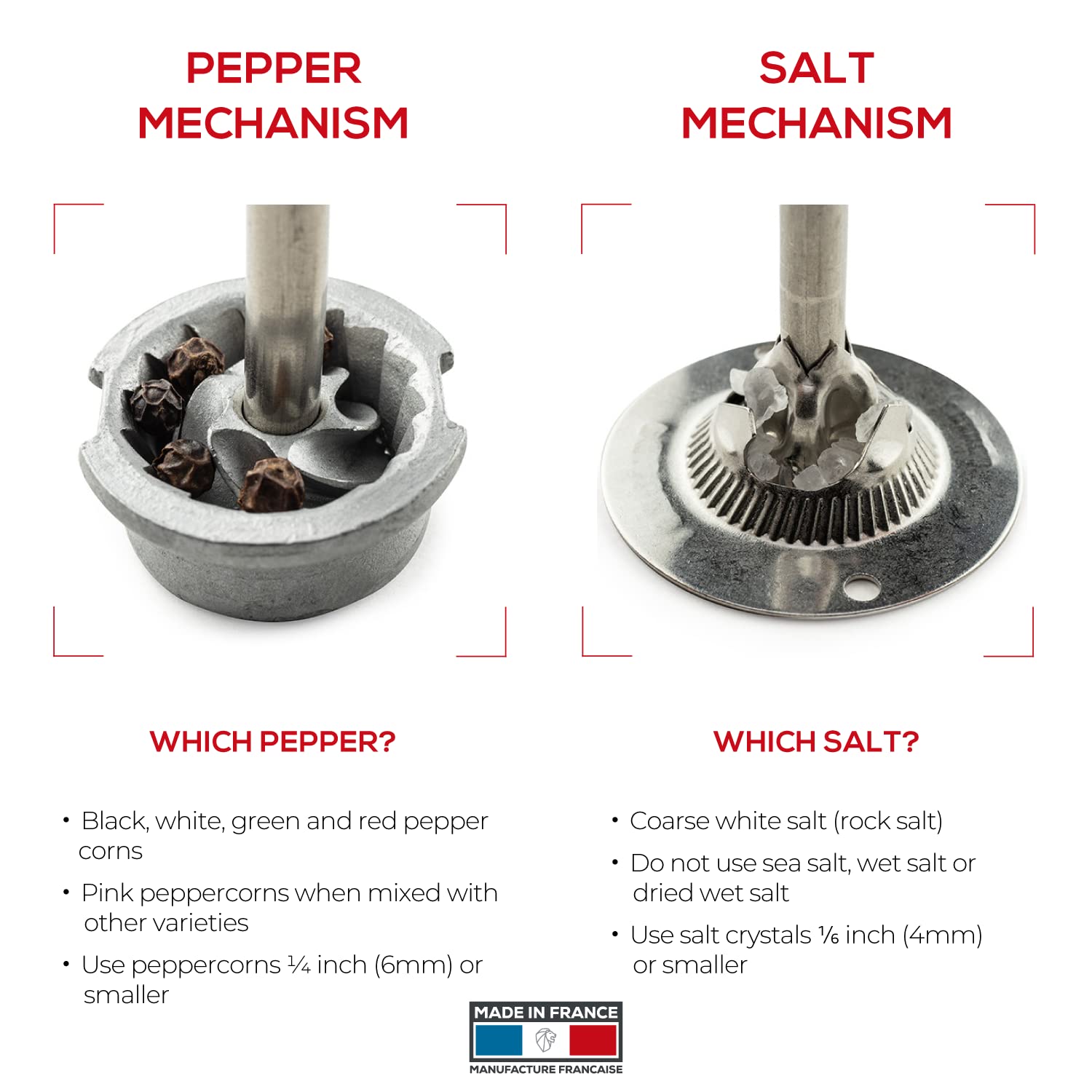 Peugeot Paris Classic 8-3/4 Inch Natural Wood Pepper Mill & Grinder - Premium Manual Spice Grinder for Kitchen, Dining Table & Gourmet Cooking
