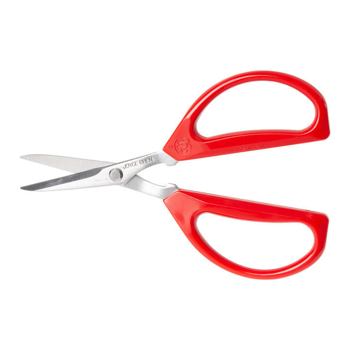 Joyce Chen Original Unlimited Kitchen Scissors with Red Handles - Heavy Duty Multi-Purpose Cooking Shears for Cutting Meat, Herbs, Poultry & More - Perfect for Home Chefs & Professional Kitchens