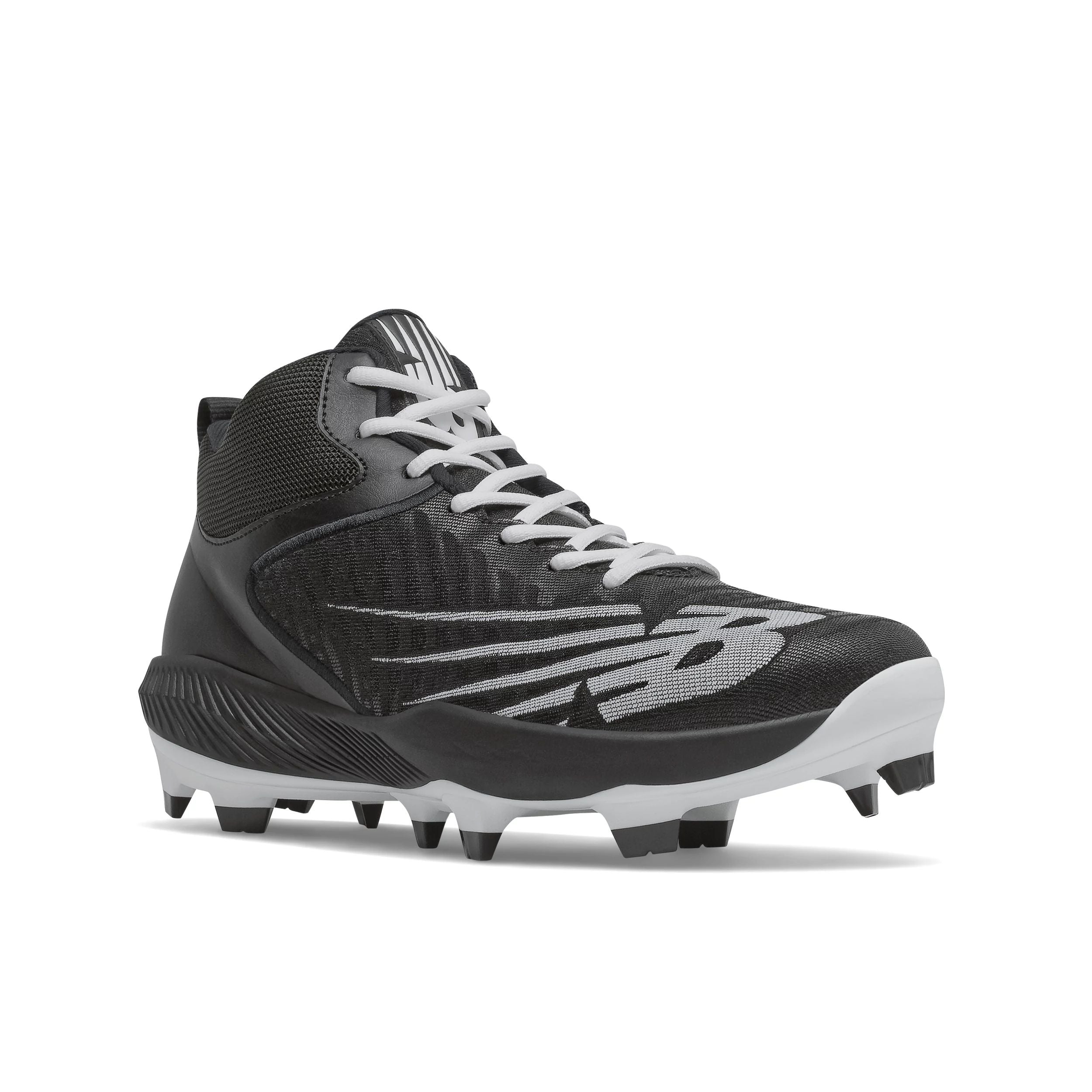New Balance FuelCell 4040v6 Black & White Men's Molded Cleats - Lightweight Soccer Cleats for Artificial Turf & Firm Ground - Perfect for Training & Matches
