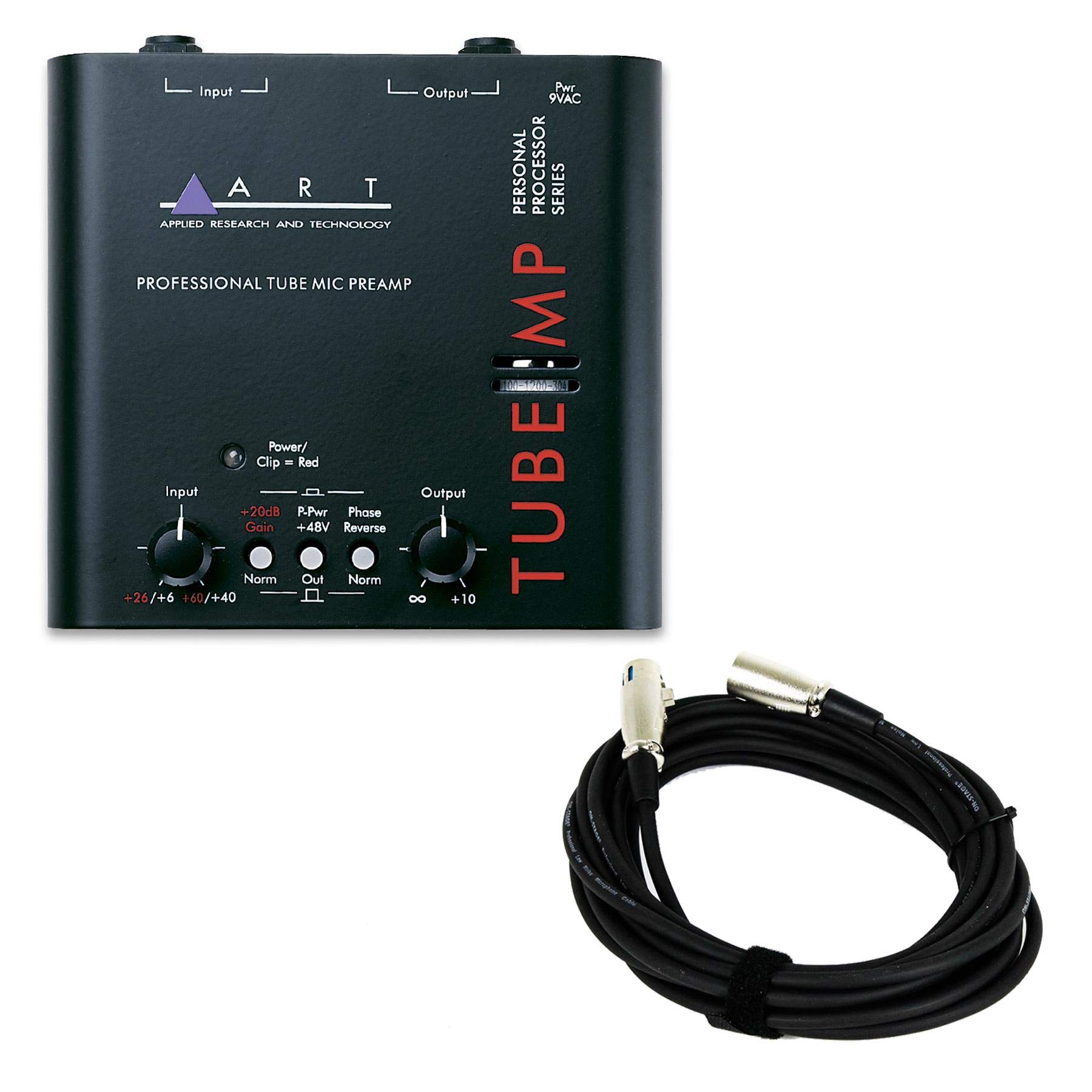 ART Tube MP Studio Mic Preamp with XLR Cable - Professional Audio Recording Bundle for Home Studio & Podcasting