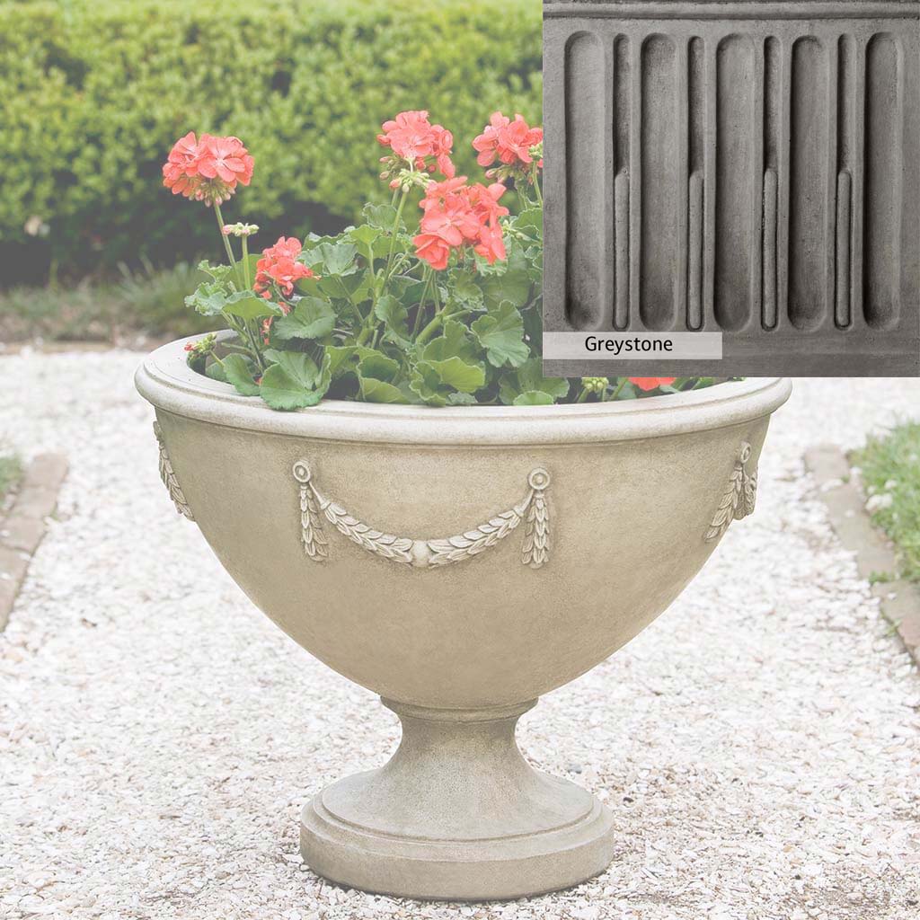 Campania International Williamsburg Neoclassic Urn - Large Outdoor Garden Planter, Classic Antique-Style Resin Urn for Patio, Porch & Landscaping Decor - Perfect for Flowers, Plants & Home Décor