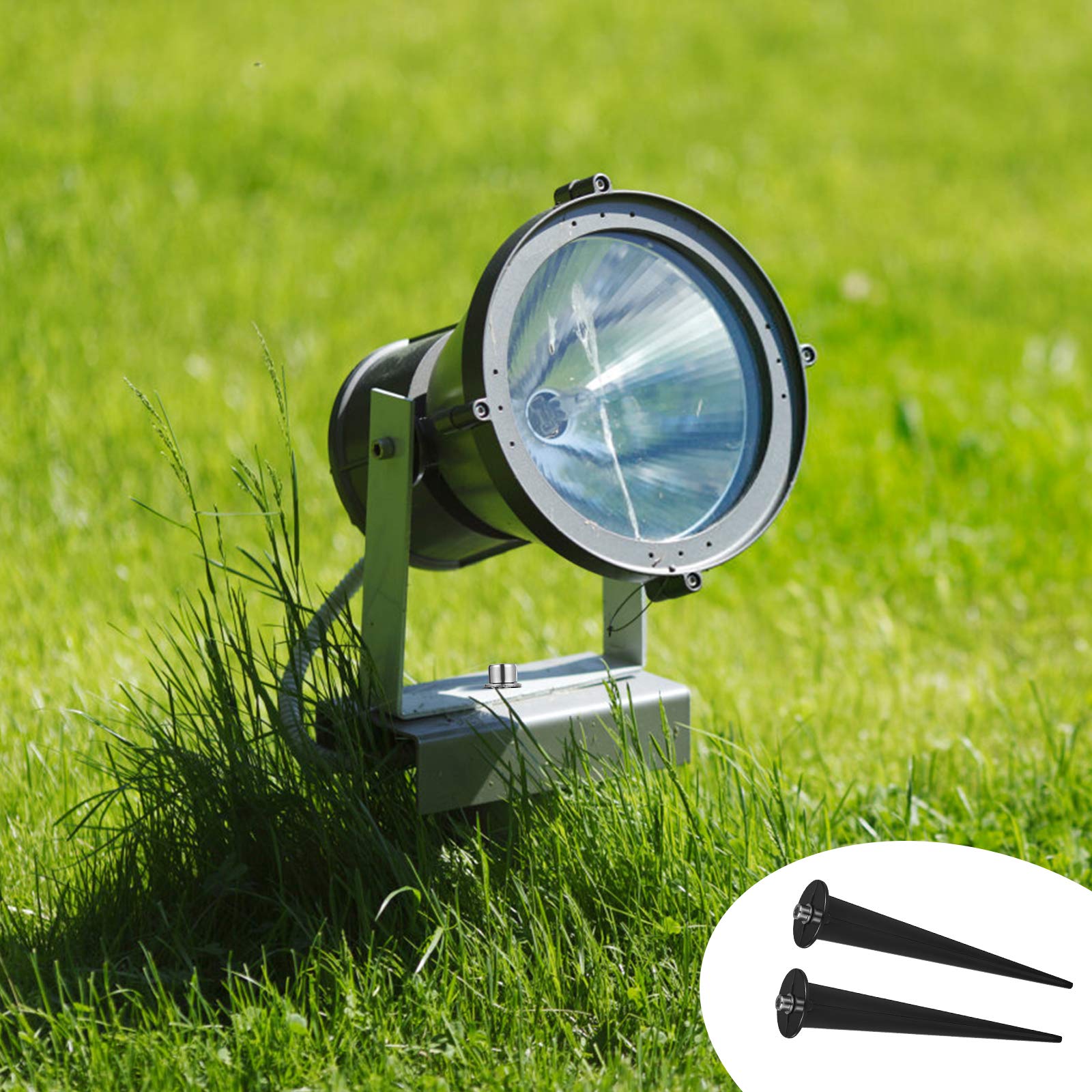 4pcs Solar Path Light Replacement Stakes with M5 Screw - Durable Ground Stake Accessories for Solar Lights - Perfect for Walkway, Patio, Garden & Yard Decoration