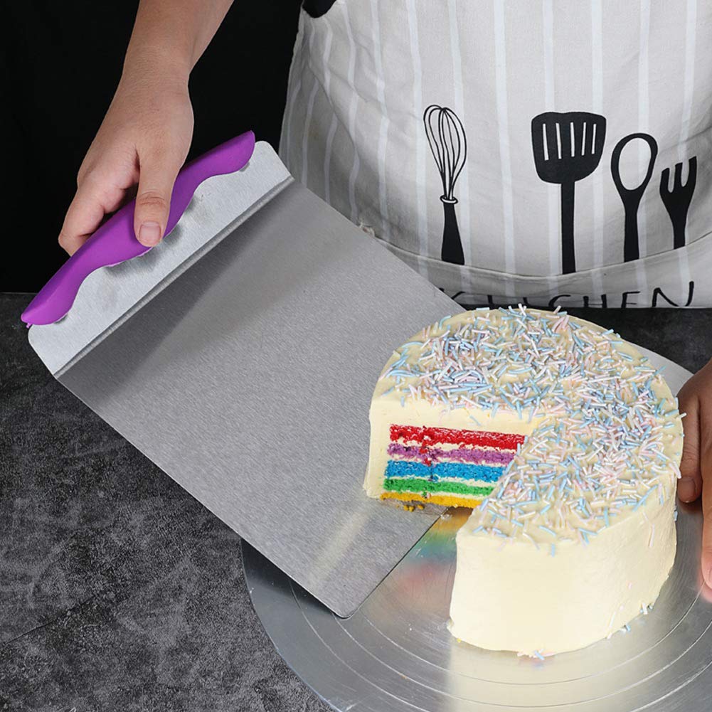 Stainless Steel Cake Shovel - Pizza Transfer Tray, Pastry Lifter & Baking Tool for Cake Decorating, Wedding Desserts & Party Serving