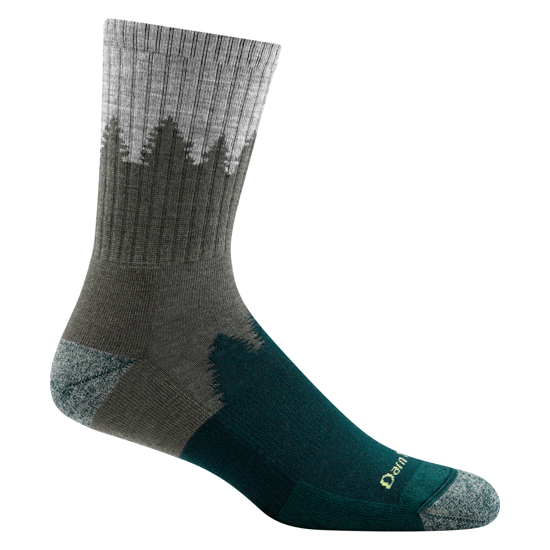 Darn Tough 1974 No. 2 Micro Crew Midweight Cushion Socks for Men - Hiking, Running & Outdoor Activities