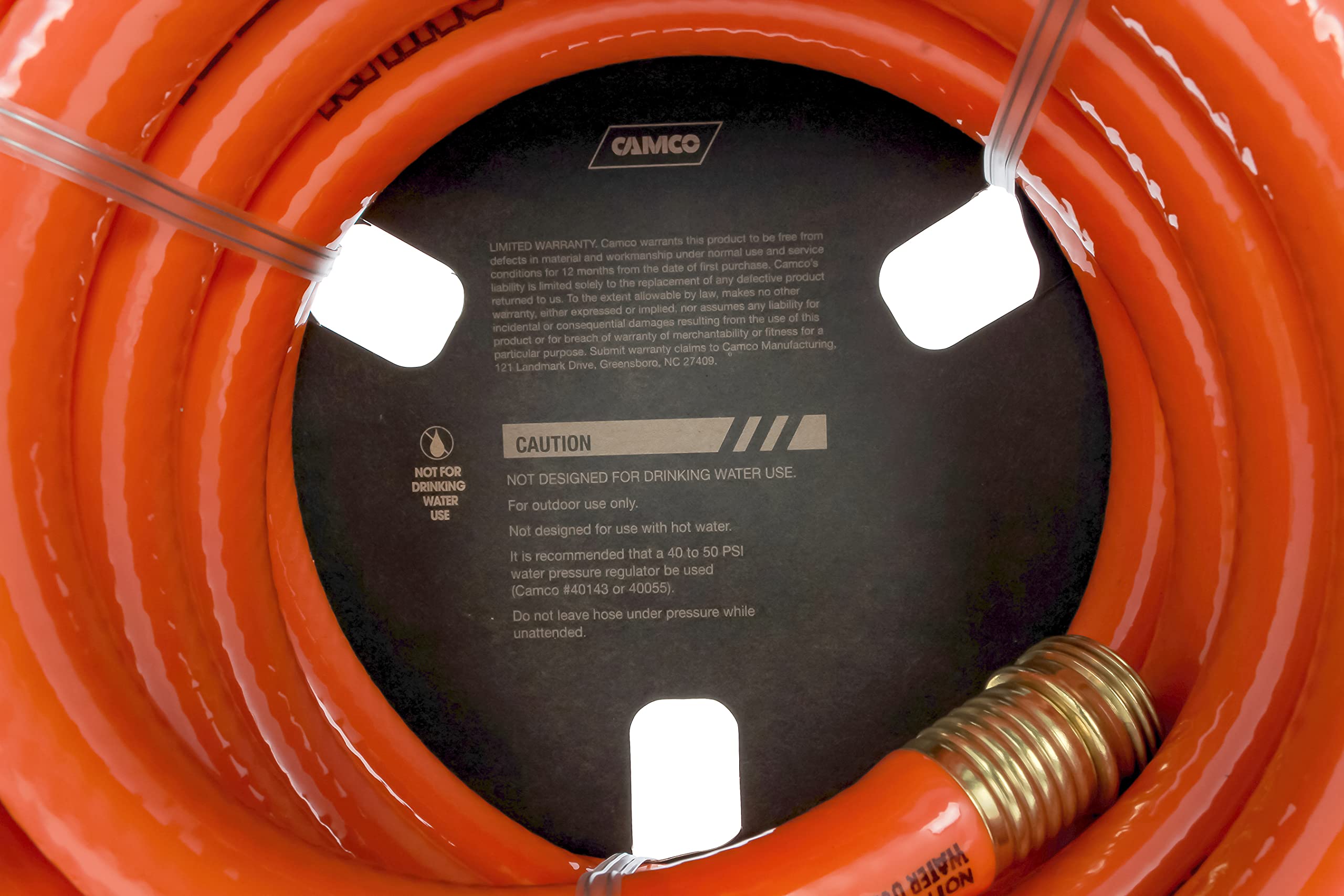 Camco 22991 Rhinoflex 25ft Gray/Black Water Hose - 5/8