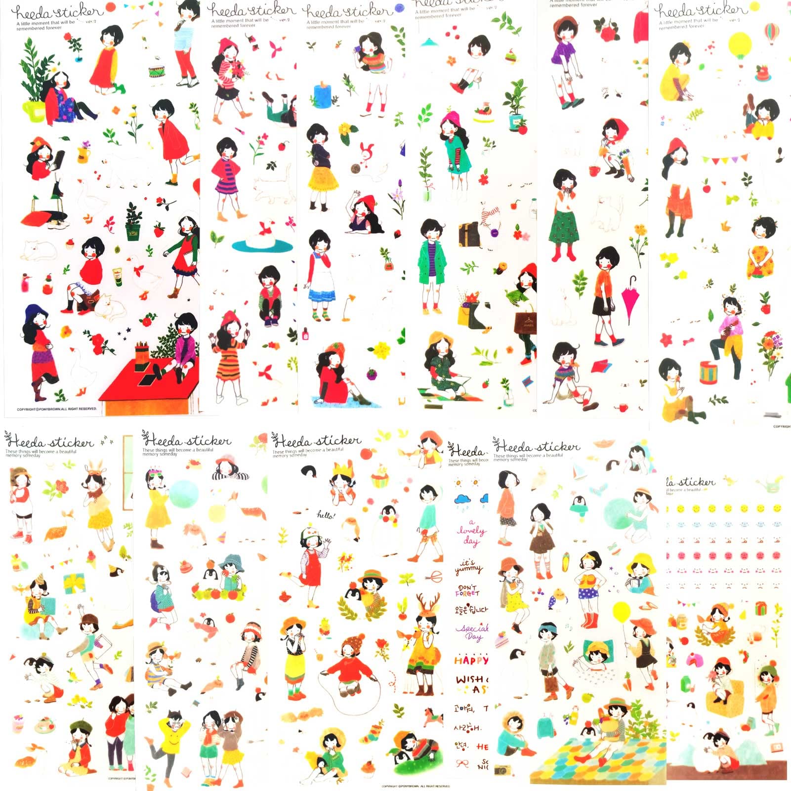 Cute Aesthetic Stickers for Bullet Journal, Planner & Scrapbooking - Kawaii Decorative Vinyl Decals for DIY Crafts, Kids Room Decor & Gift Wrapping - Perfect for Journals, Calendars, Ephemera & School Supplies