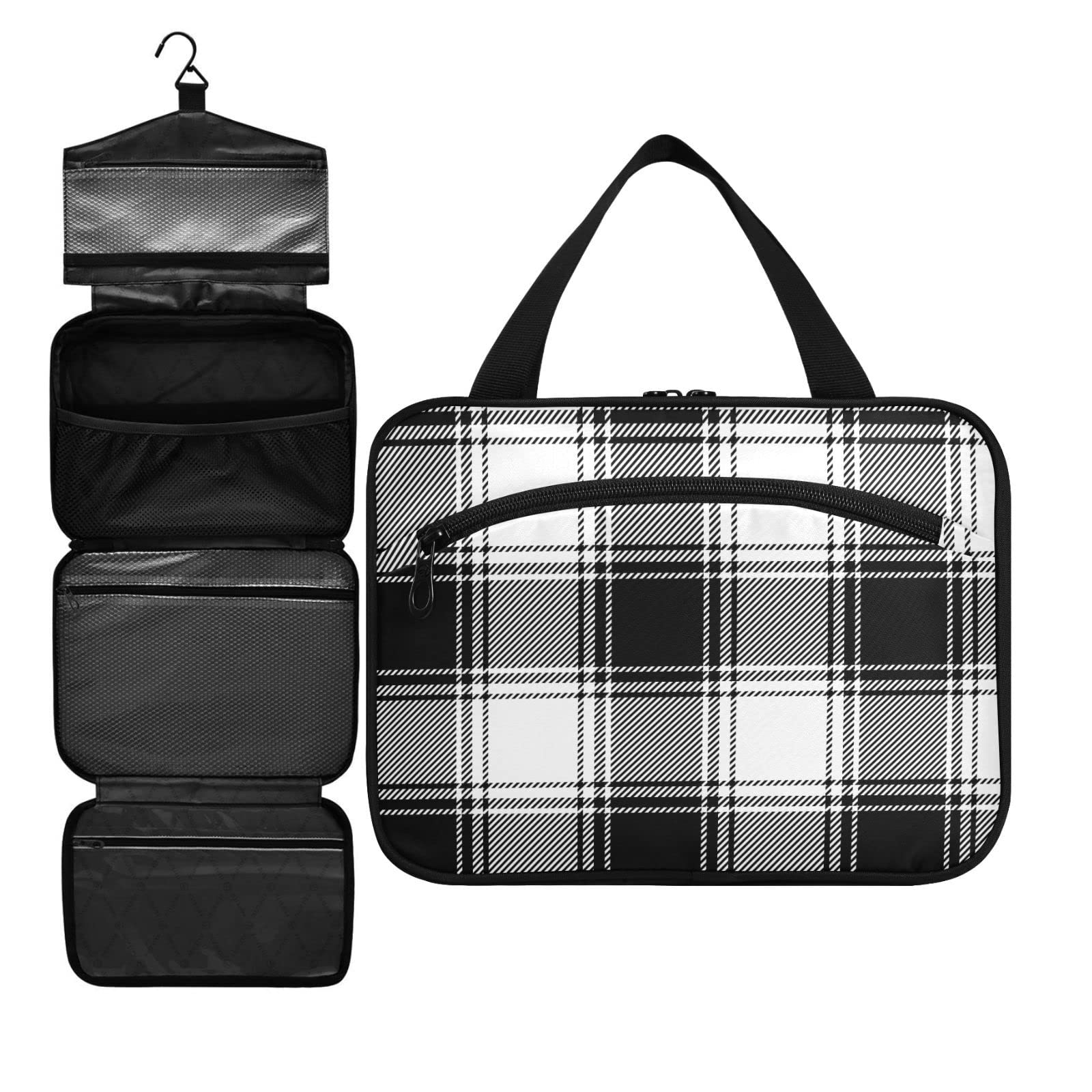 Waterproof Hanging Toiletry Bag for Men - Travel & Bathroom Organizer with Multiple Compartments - Perfect for Camping & Gym
