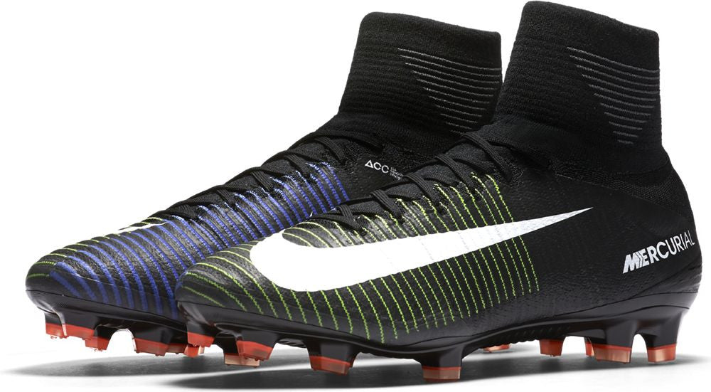 Nike Mercurial Superfly V FG Soccer Cleats - Black/Electric Green - Lightweight Football Shoes for Men - Perfect for Turf & Field Play