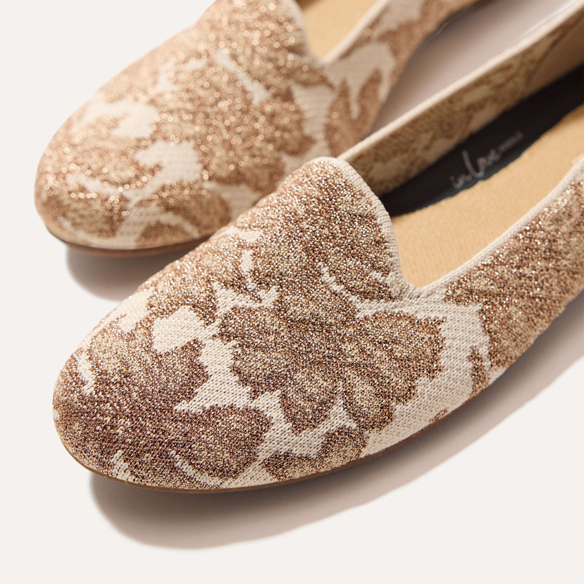 Gold Chantilly Lounge Loafers - Comfortable Slip-On Shoes for Women | Perfect for Home, Office & Casual Outings