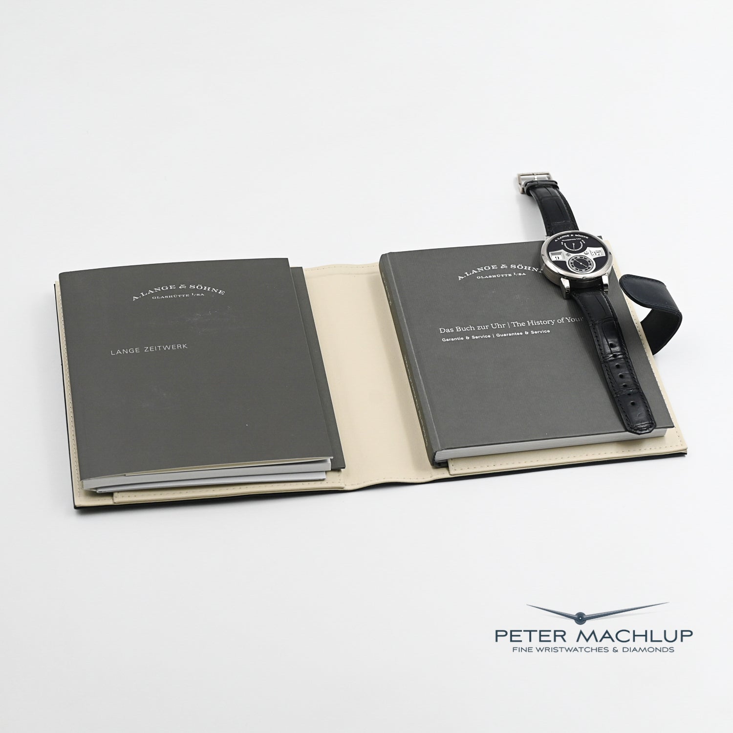 Luxury A. Lange & Söhne Zeitwerk Men's Watch - Genuine Leather Strap - German Precision Timepiece for Business & Formal Occasions