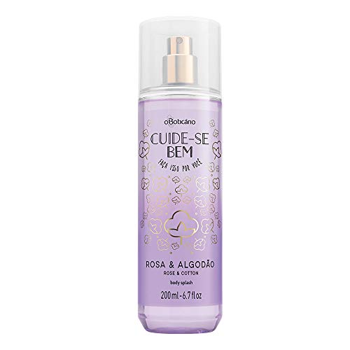 Boticario Cuide-se Bem Body Splash 200ml (6.8 Fl Oz) - Roses & Cotton Scented Fragrance Mist for Women | Hydrating & Refreshing Body Spray | Perfect for Daily Use, Gym, Travel & Gift Giving