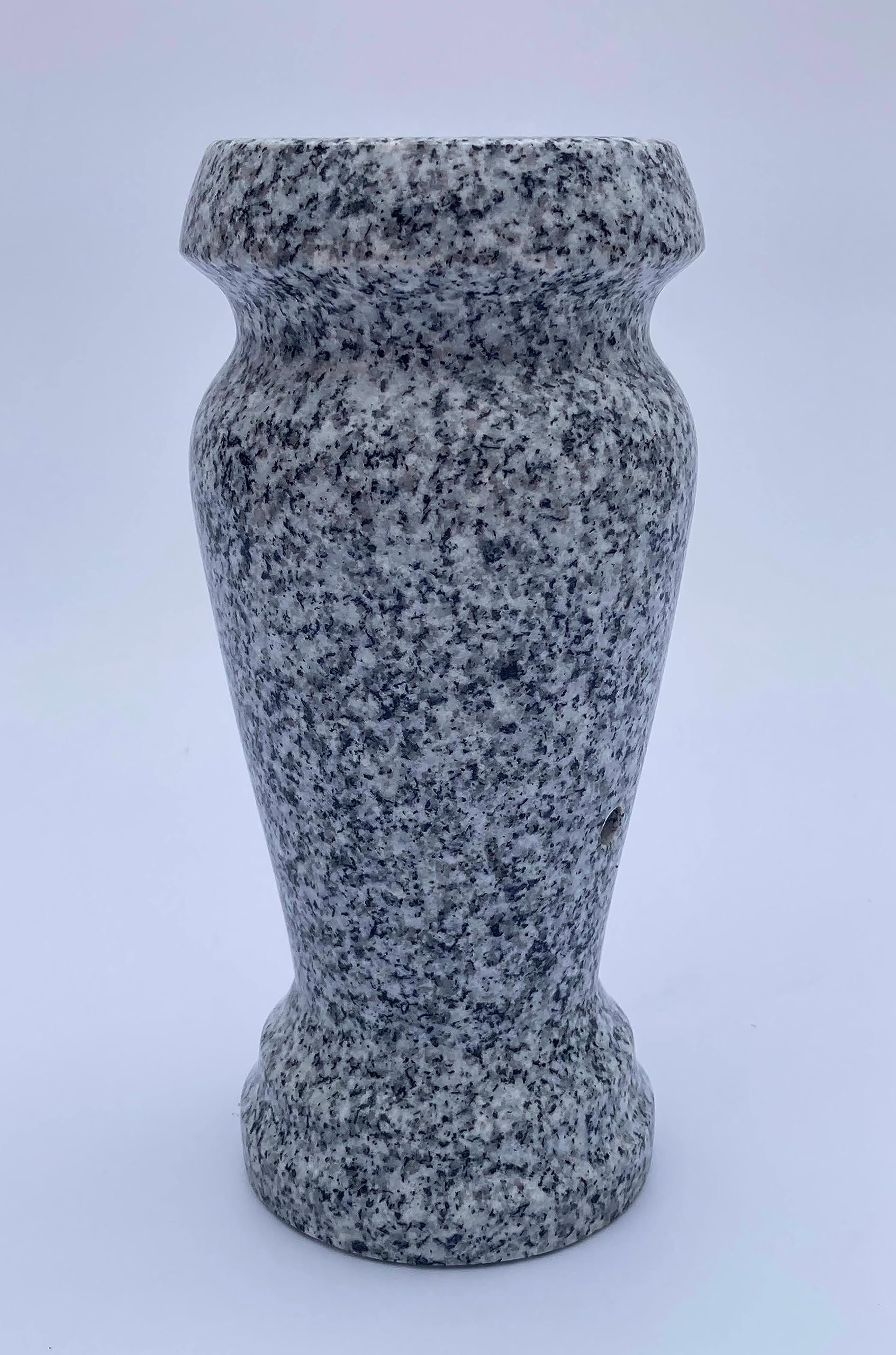Polished Gray Granite Vase 4