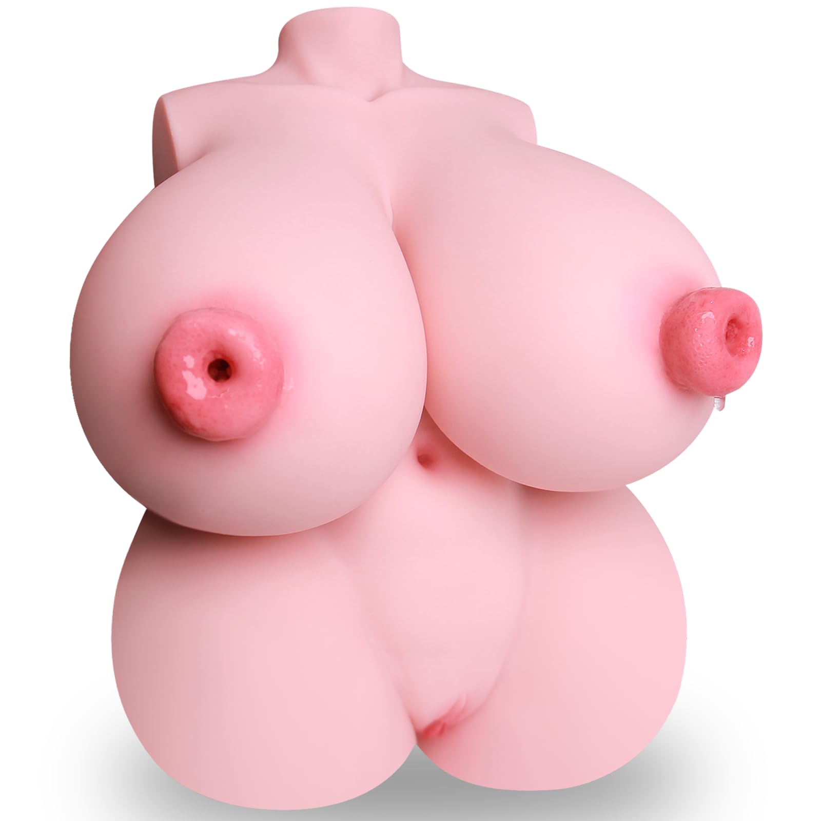24.58lbs Realistic TPE Adult Sex Doll for Men - 4-in-1 Female Torso with Vagina & Anal, Big Breasts & Penetrable Nipples - Lifelike Male Masturbator Toy for Solo Pleasure & Couples Play - Discreet Packaging