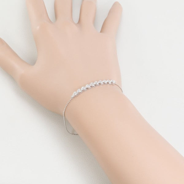 18K White Gold Diamond Bracelet for Women - Elegant & Luxurious Tennis Bracelet - Perfect for Weddings, Anniversaries & Special Occasions