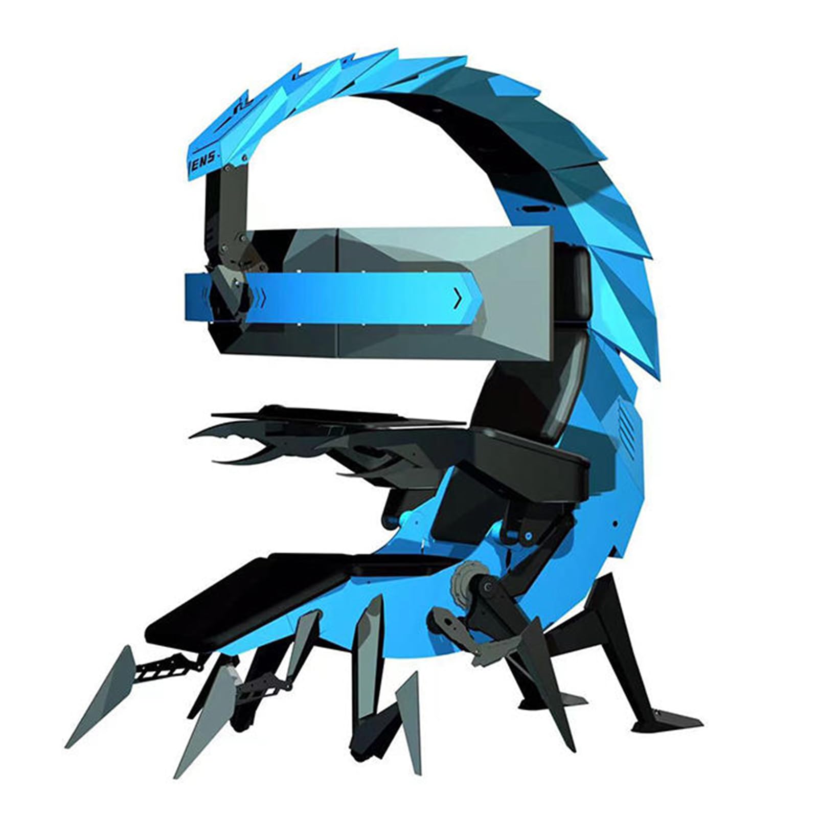 Ergonomic Gaming Chair with Scorpion Design - PU Leather Office Desk Chair for E-Sports & Computer Work - Electric Height Adjustment - Perfect for Gamers, Streamers & Home Office Workers