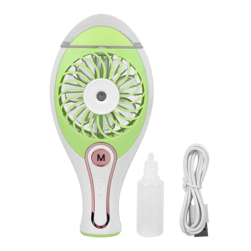 Keenso Mini Cooling Fan with USB Rechargeable Battery - Portable Desktop Humidifier & Silent Water Spray Fan for Home, Office, and Outdoor Use