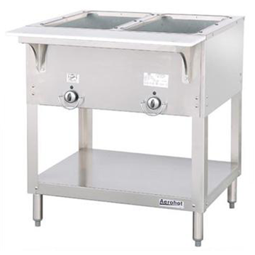 Duke 302 2 Well Aerohot Steamtable Hot Food Unit - 30 3/8 Inch Commercial Propane Food Warmer | Perfect for Buffets, Catering, and Restaurant Food Service