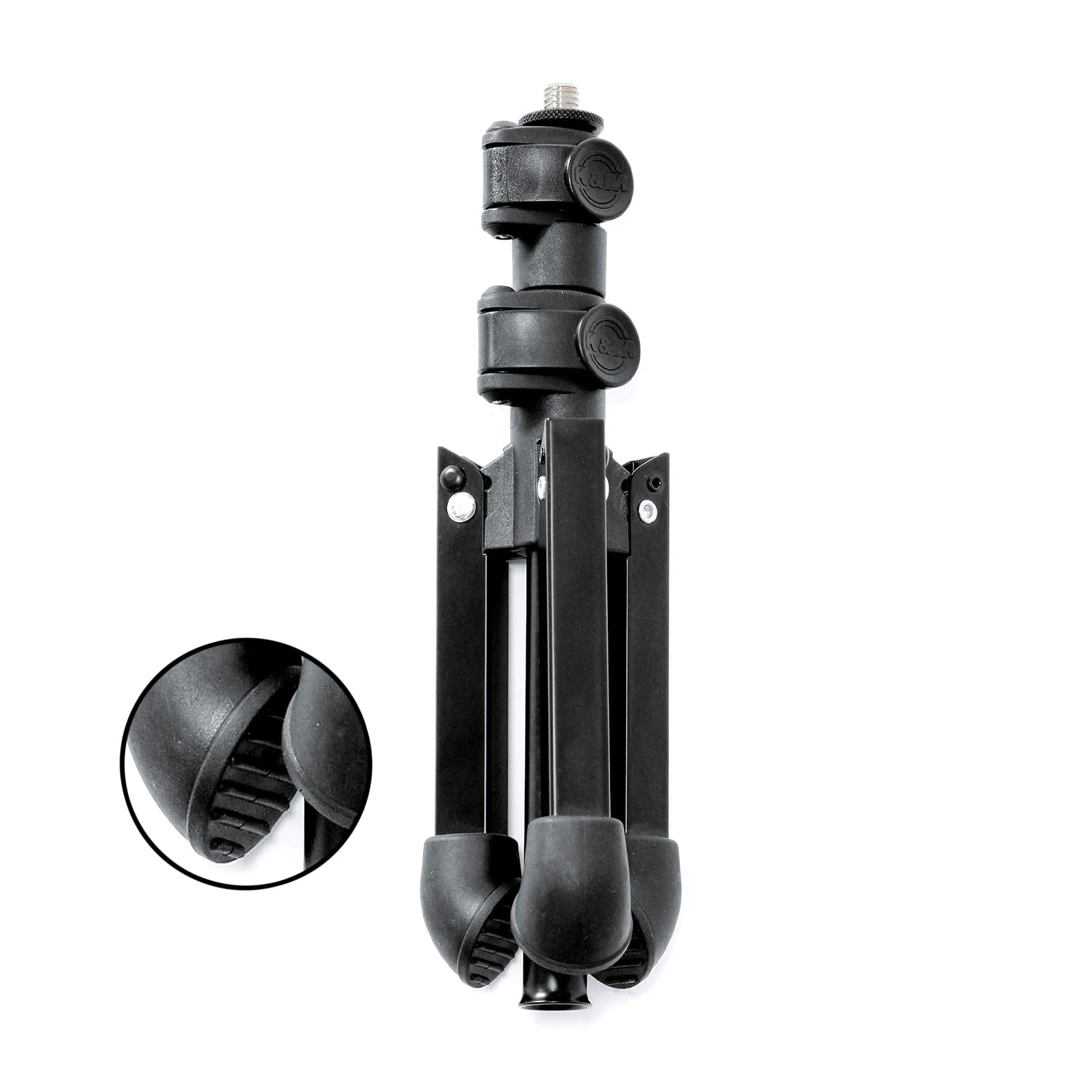 K&M 23150 Tabletop Microphone Stand - Adjustable Tripod for Podcasting, Recording & Live Streaming - Compact & Sturdy EU Version for Home Studio & Professional Use