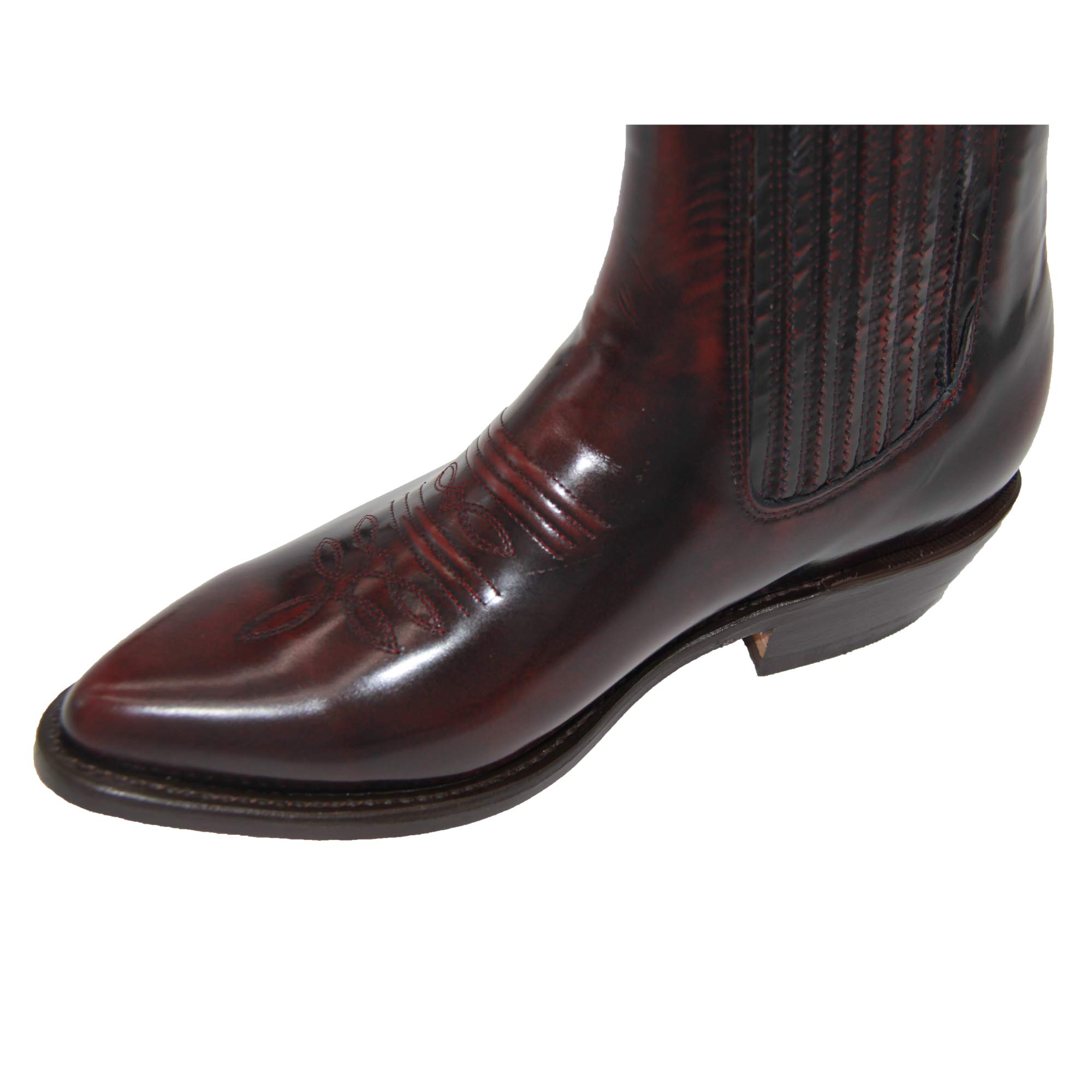 Authentic Men's Western Cowboy Boots - Genuine Leather Short Ankle Boots for Rodeo & Country Style | Perfect for Line Dancing, Ranchers & Western Fashion Enthusiasts