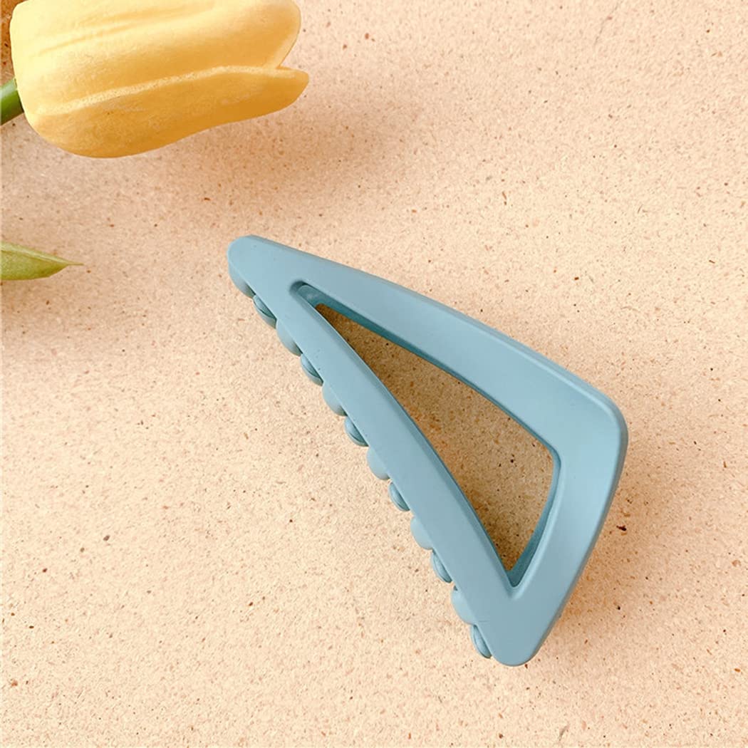 Licogel Matte Triangle Hair Claw Clips Set - Large Decorative Hair Clips for Women, Girls & Adults - Perfect for Spring Hairstyles, Ponytails & Updos
