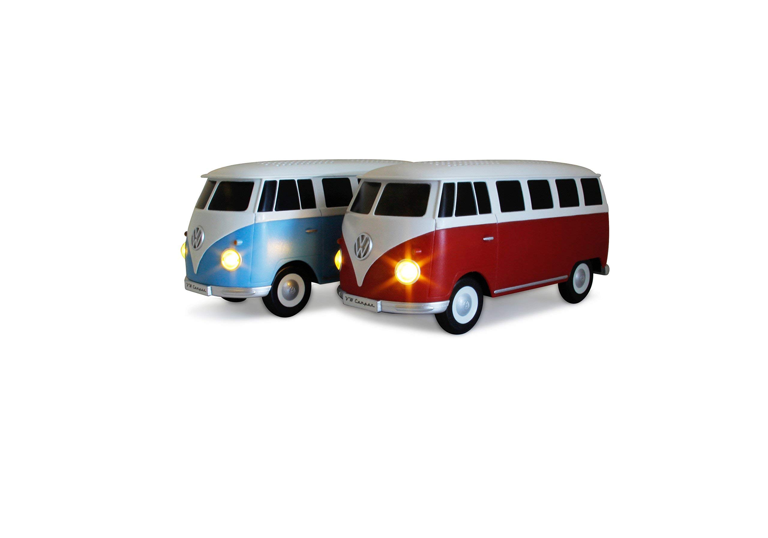 BRISA VW Collection - 1:20 Scale Volkswagen T1 Bus Campervan Bluetooth Speaker with Rechargeable Battery | Portable Wireless Speaker for Home, Office, Travel & Outdoor Adventures | Classic Blue Retro Design