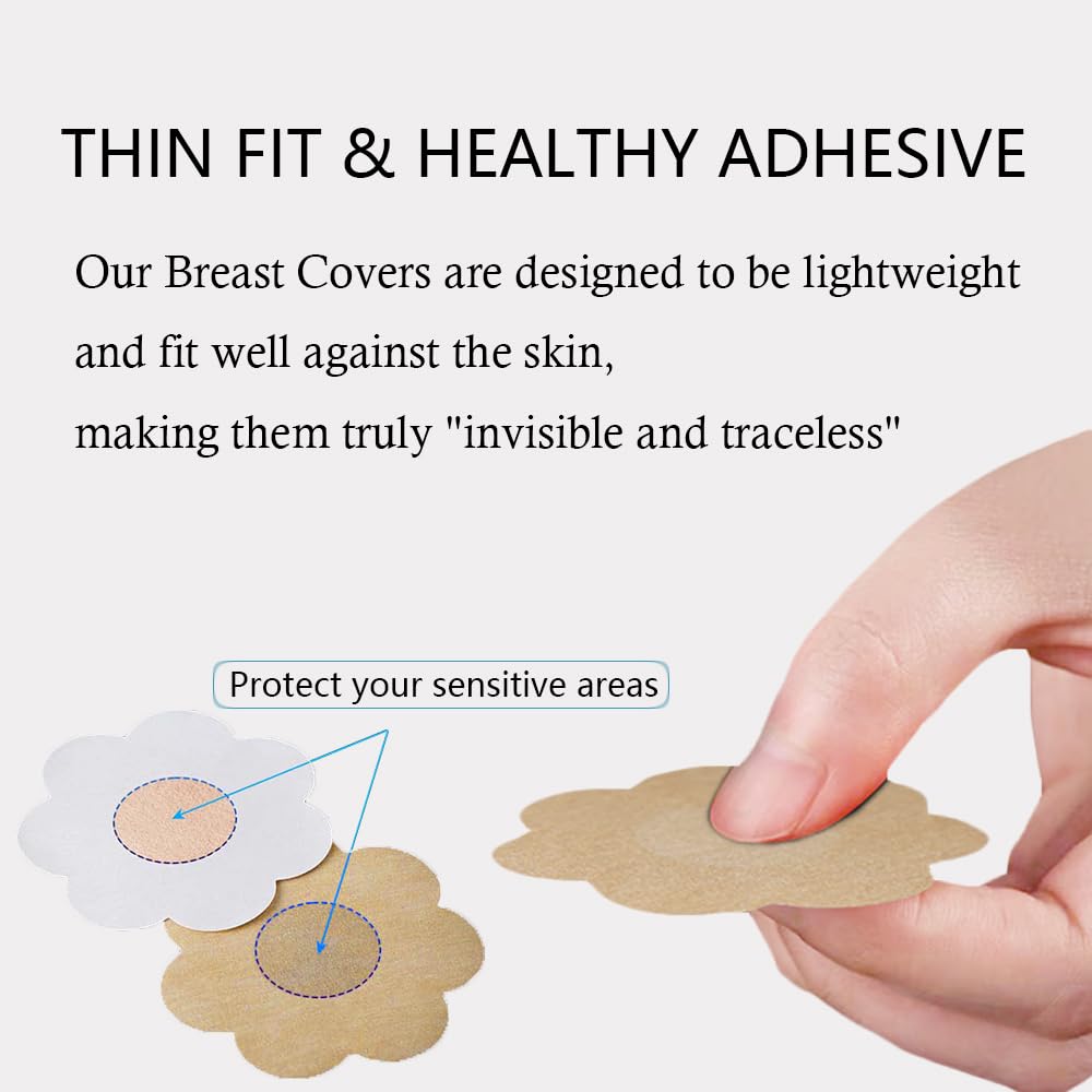 30 Pieces Nipple Covers for Women - Reusable & Disposable Pasties, Adhesive Breast Covers for Comfort & Coverage - Perfect for Dresses, Swimsuits, and Special Occasions
