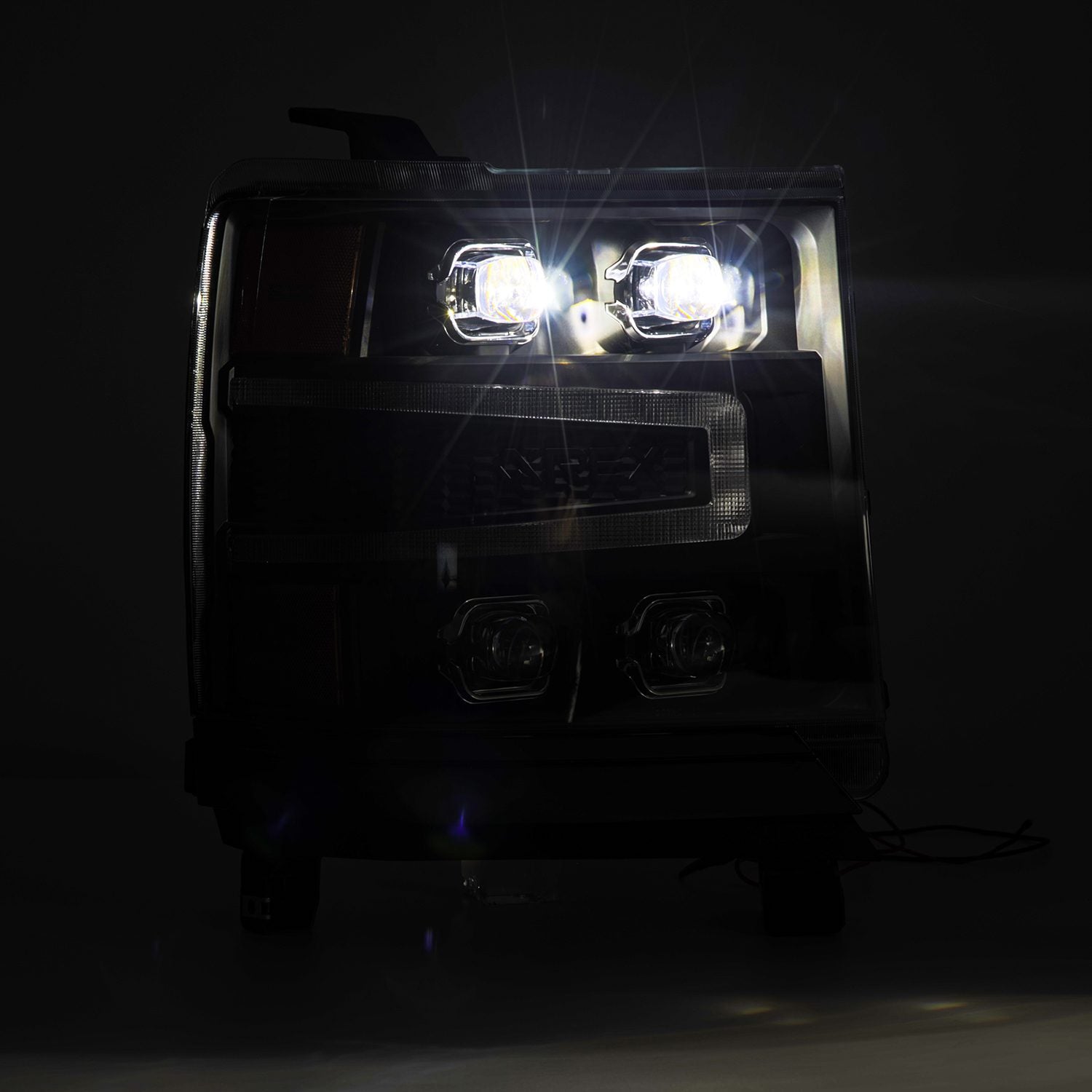 16 18 Chevrolet Silverado 1500 NOVA Series LED Projector Headlights - Black Housing High Performance Headlights for Improved Night Visibility | Perfect for Off-Roading & Night Driving