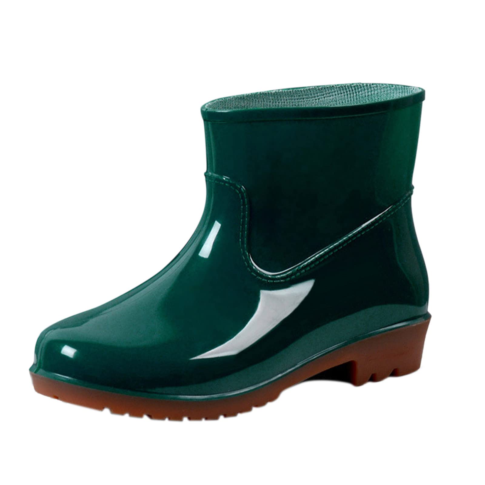 Waterproof Women's Pumpkin Rain Boots - Non-Slip Rubber Rain Shoes for Ladies | Perfect for Gardening, Hiking & Wet Weather Outdoor Activities
