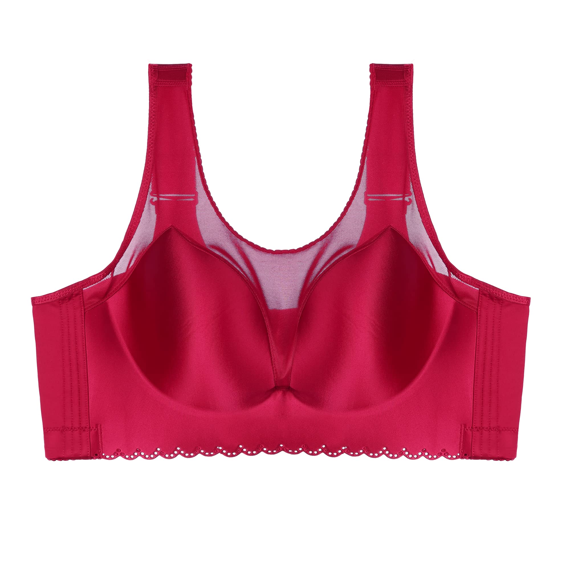 Agnes Orinda Women's Full Coverage Seamless Wire-Free Bralette Bra - Comfortable Support for Everyday Wear, Yoga, and Lounge