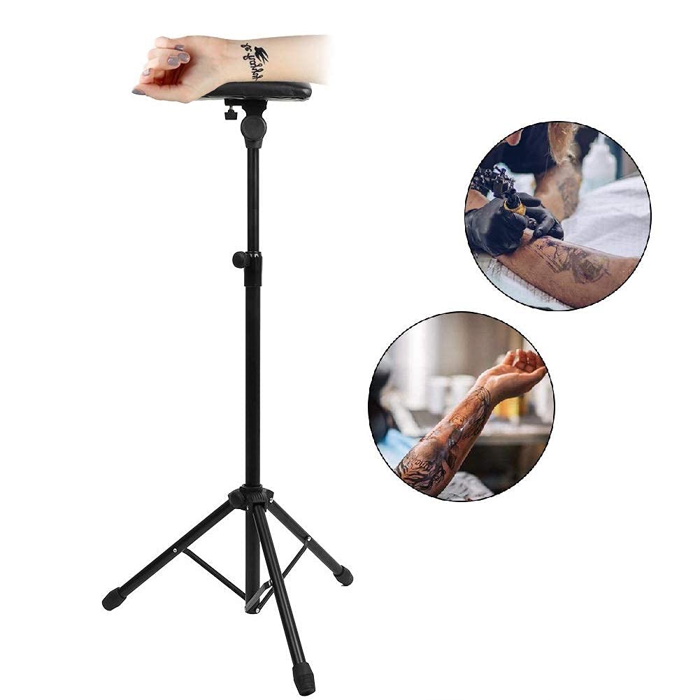 Adjustable Portable Arm Rest Stand - Foldable Tripod Bracket for Salon & Workstation (6.8