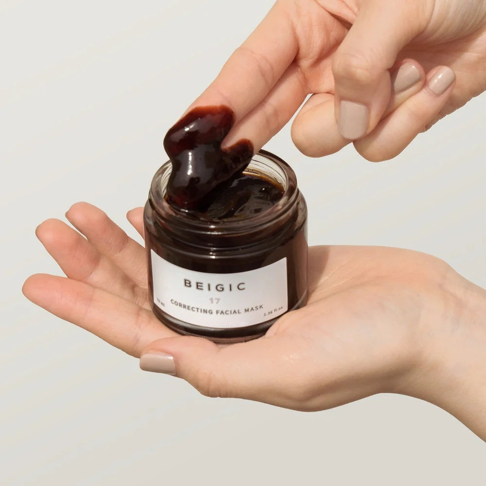 BEIGIC Correcting Facial Mask 70ml - Anti-Aging & Skin Brightening Treatment for Face & Neck - Perfect for Night Care & Spa Days