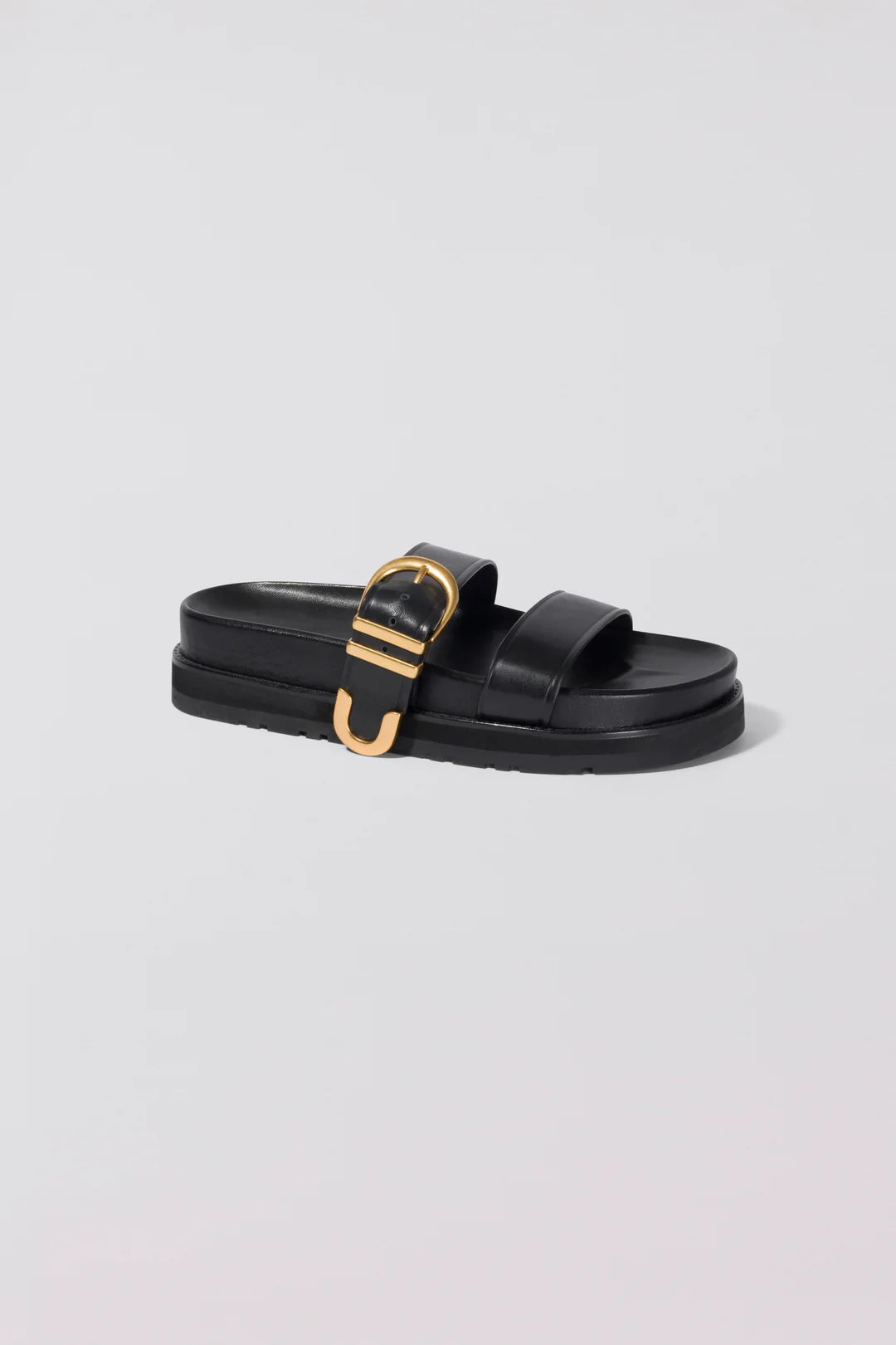 Aida Buckle Sandal Women's Black Strappy Summer Sandals - Perfect for Beach Vacations, Casual Outings & Date Nights