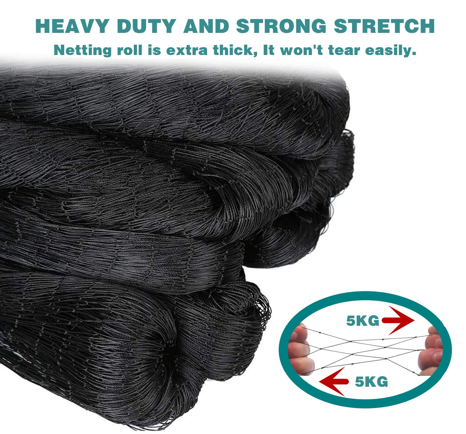 Heavy Duty Bird Netting 25ft X 50ft - 1.2