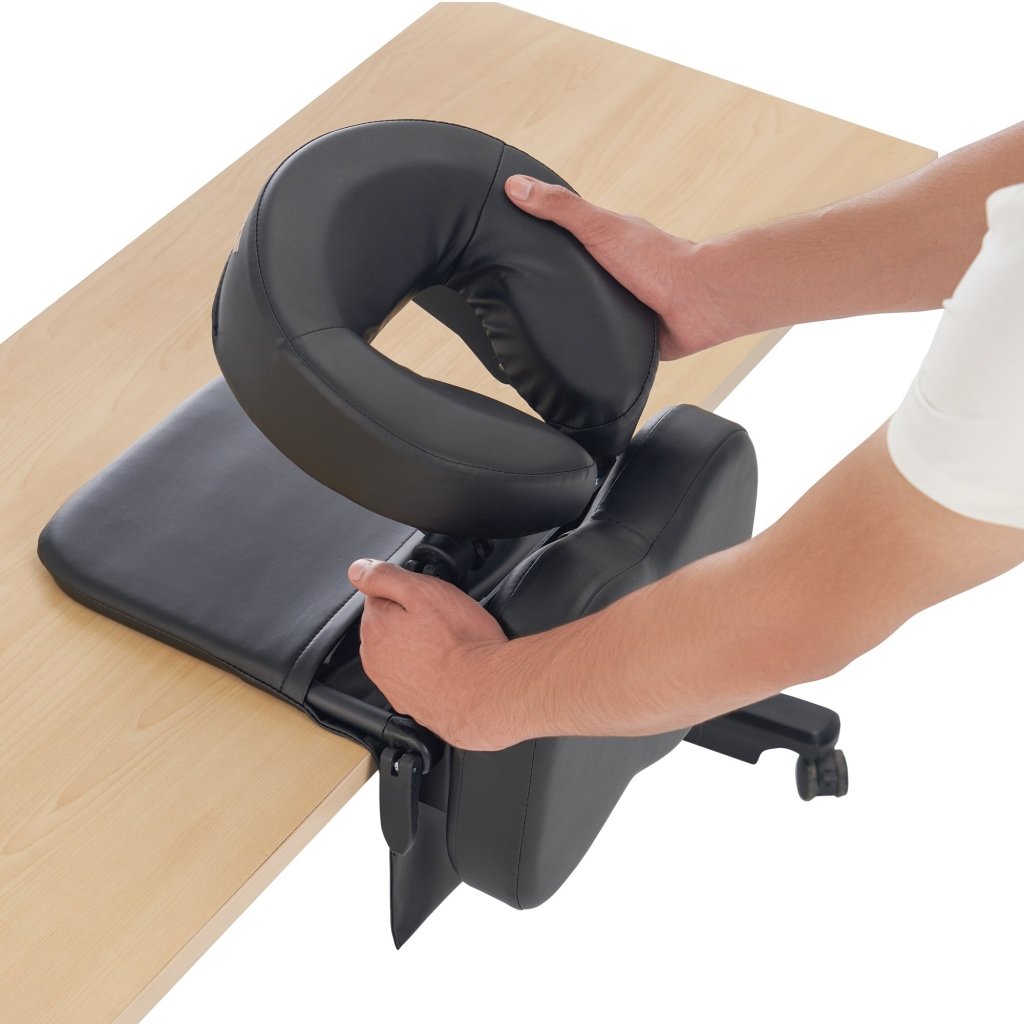 Foldable Adjustable Desktop Massage Kit - Portable Neck & Shoulder Massager for Office, Home & Travel - Ideal for Eye Surgery Recovery & Stress Relief