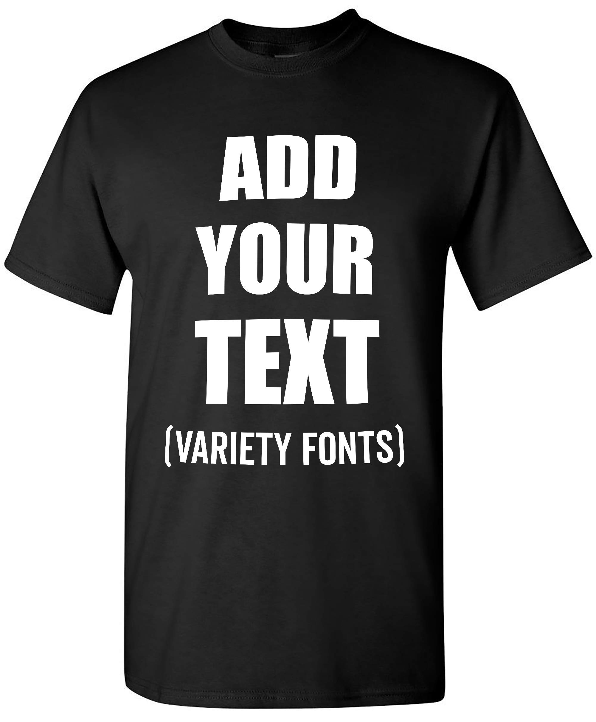 Custom Personalized T-Shirt for Men & Women - Add Your Text/Design - 100% Cotton Comfort Fit Tee - Perfect for Gifts, Events & Everyday Wear