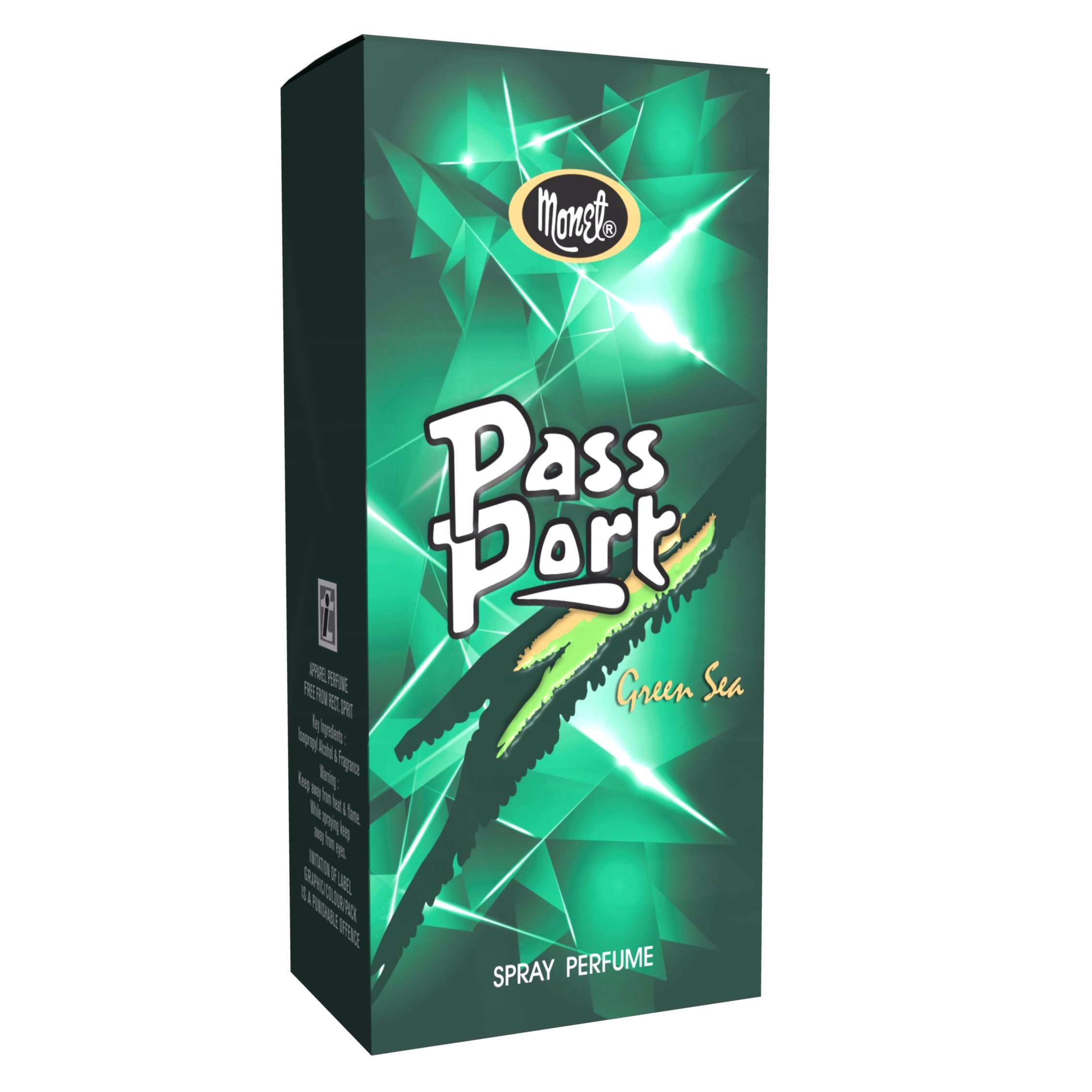 Monet Passport Spray Green Sea Perfume for Women - Fresh Floral Aquatic Fragrance | Perfect for Daily Wear, Office & Date Nights
