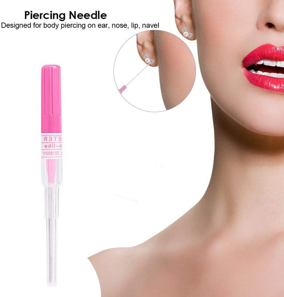 18 Gauge IV Catheter Piercing Needles 10Pcs - Sterilized Ear/Nose/Body Piercing Kit for Professional Tattoo & Body Art - Perfect for Salon, Tattoo Studio & Home Piercing Use