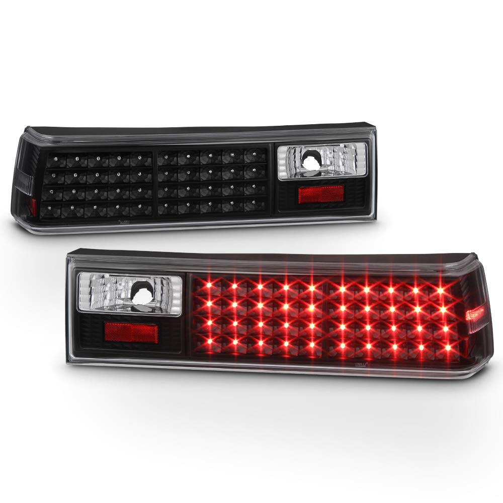 ACANII LED Tail Lights Brake Lamps for 1987-1993 Ford Mustang - Left & Right Pair - Bright & Durable Replacement Lights - Perfect for Night Driving & Car Shows