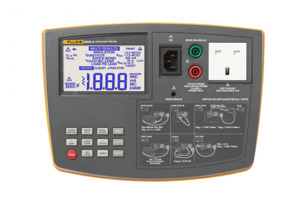 Fluke 6200-2 Portable Appliance Tester | Electrical Safety Testing Device for Home & Commercial Use | UL Certified Equipment (Item# 4324482) | Perfect for Electricians, Maintenance Technicians & Safety Inspections