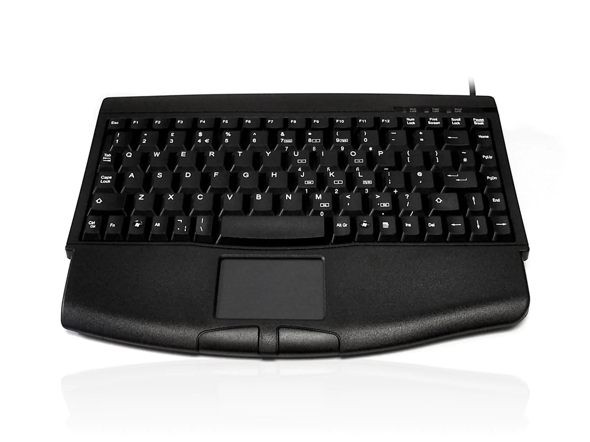 Accuratus ACK540 Compact Wireless Keyboard with Touchpad - Portable USB Keyboard for PC, Laptop, Tablet - Ideal for Home Office, Travel & Small Workspaces