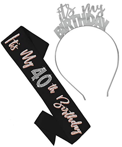 It's My 40th Birthday (Black Sash - Silver Hb)