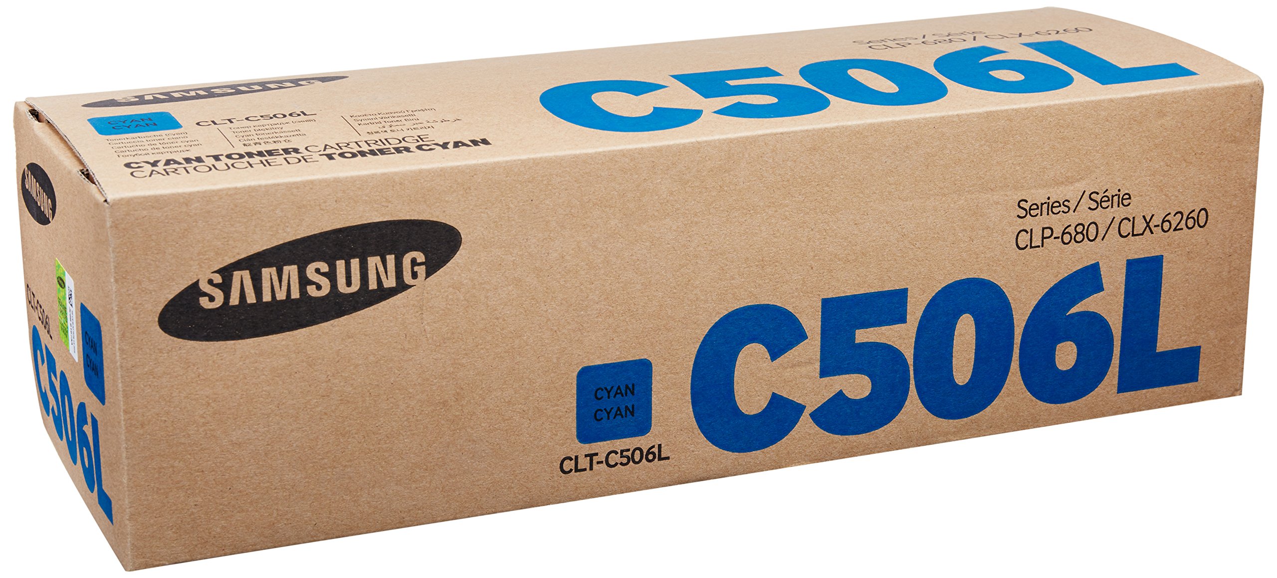 Original HP Samsung CLT-C506L Cyan Toner Cartridge - High-Quality Replacement for Laser Printers | Perfect for Office, Home & Business Printing Needs
