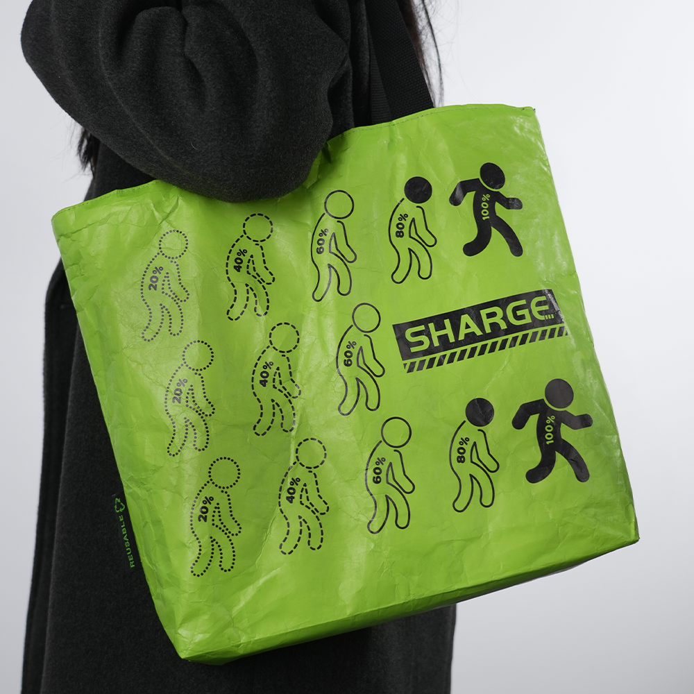 Sharge Tote Bag - Stylish & Durable Reusable Shopping Bag for Women & Men - Perfect for Groceries, Beach, Work & Travel