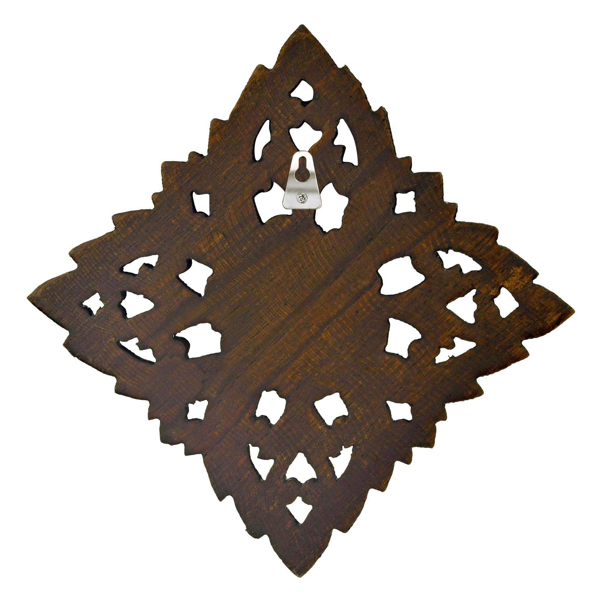 Hand Carved Wooden Wall Art with Floral Design - Elegant Home Decor for Living Room, Bedroom & Office - Perfect for Boho, Farmhouse & Modern Interior Styles