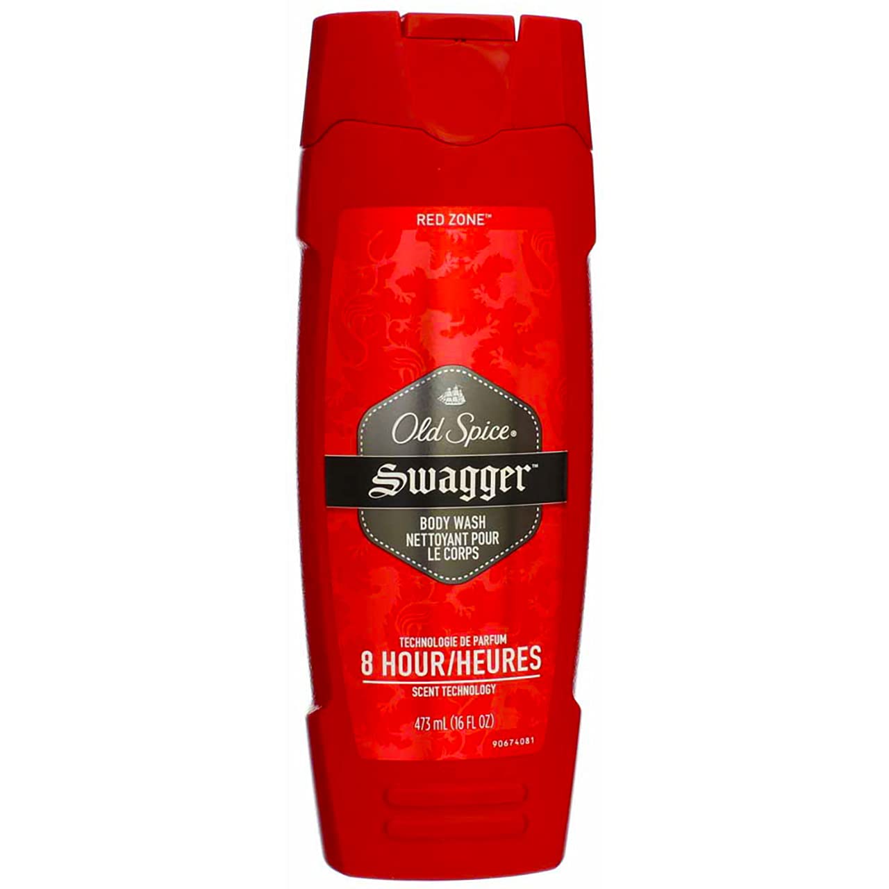 Old Spice Red Zone Swagger Scented Body Wash for Men - 16 oz (Pack of 7) | Refreshing Daily Shower Gel with Bold Fragrance - Gym, Workout & Post-Sports Use