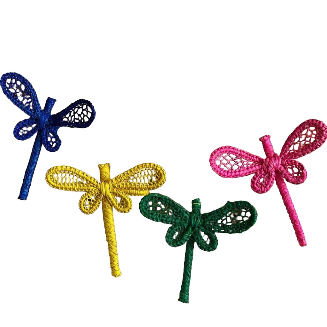 Elegant Dragonfly Napkin Rings Set of 6 - Stainless Steel Wedding Tableware Decor for Dinner Parties, Holiday Gatherings & Fine Dining
