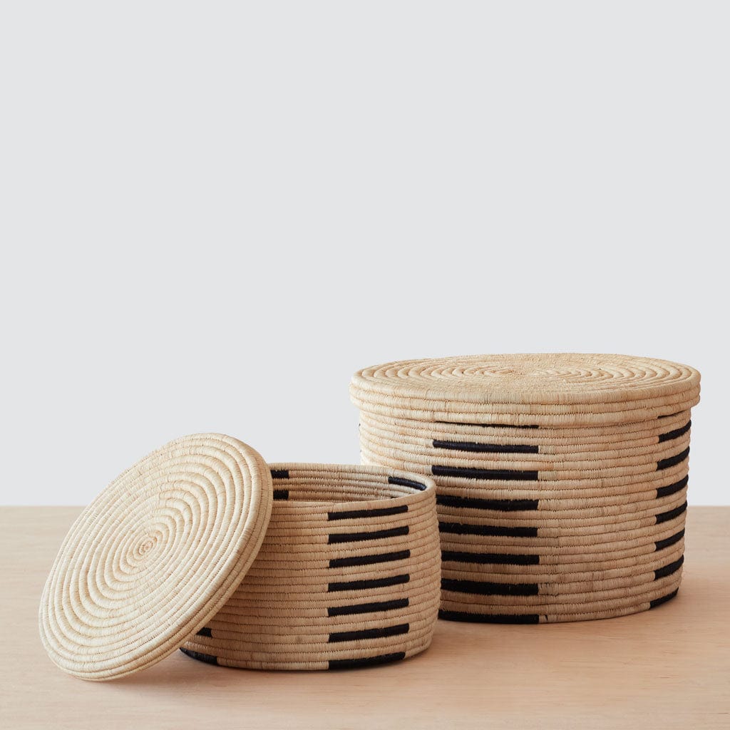 Handwoven Nyumba Baskets - Eco-Friendly Storage & Decor for Home, Kitchen, or Office Organization | Perfect for Laundry, Toys, and Magazines
