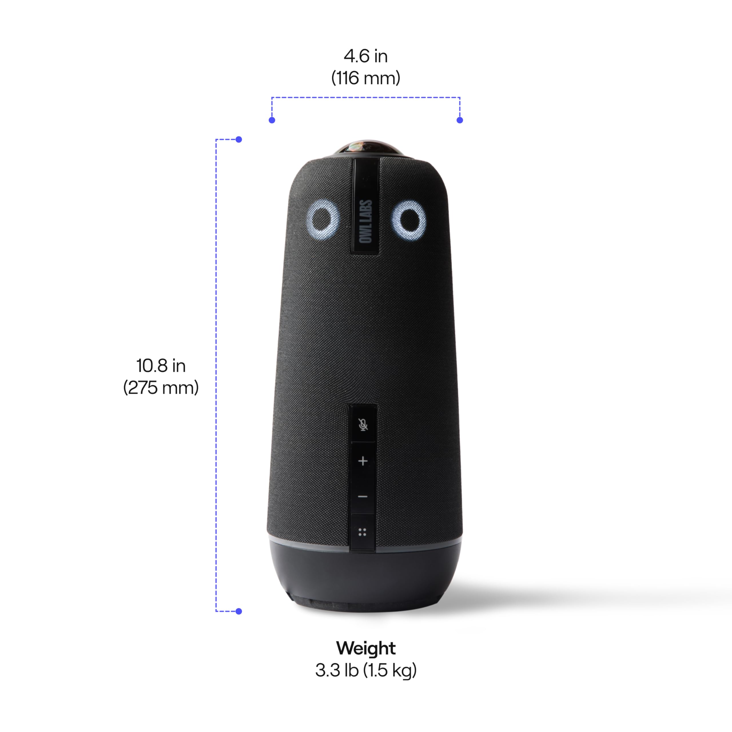 Meeting Owl 4+ 360-Degree 4K Smart Video Conference Camera with Microphone & Speaker | Auto Speaker Focus, Smart Zoom & Noise Cancellation | Perfect for Hybrid Meetings, Remote Teams & Virtual Classrooms