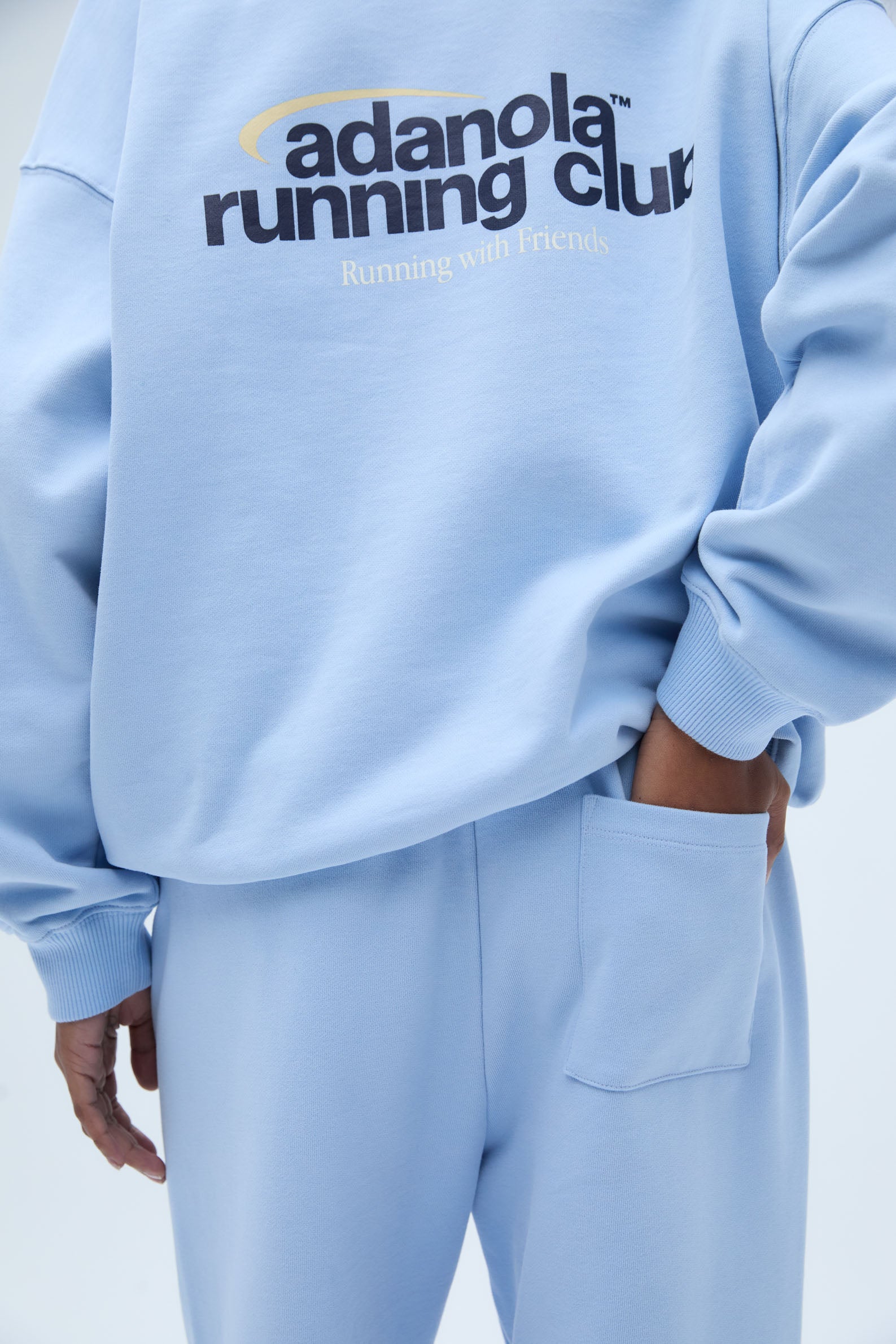 Adanola Women's Running Sweatpants - Lightweight Joggers for Gym & Lounge, Powder Blue - Perfect for Workouts, Yoga & Casual Wear
